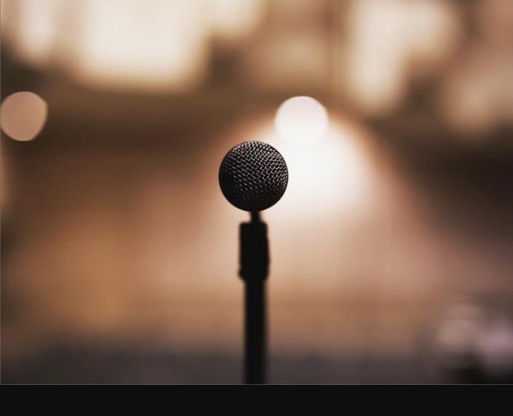 Fallout Theater, Austin TX open mic stage